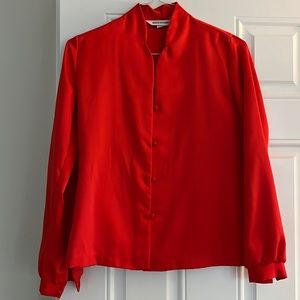 Vintage Orange Alice Stuart Blouse, 4
